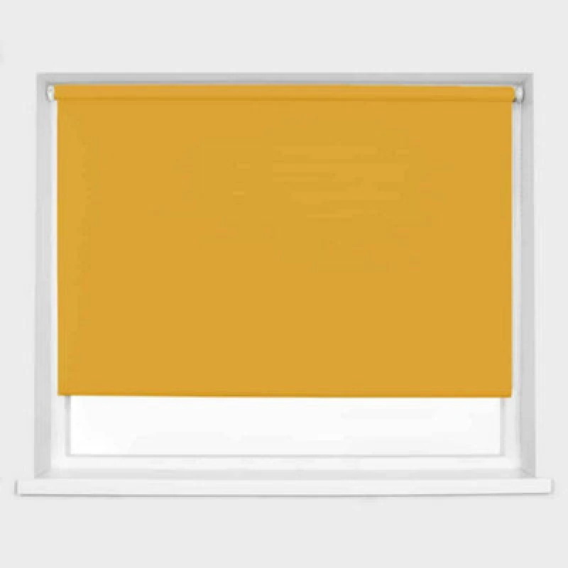 Image of Caecus Blinds Blackout Roller Blind Ochre 60Cm