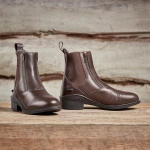 image of Dublin Evolution Double Zip Paddock Boots Ladies - Brown