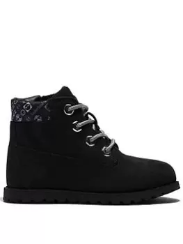Image of Timberland Pokey Pine 6" Boot, Black, Size 6 Younger