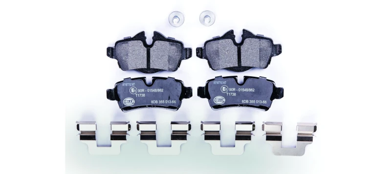 Image of HELLA Brake pad set HELLA 8DB 355 013-661