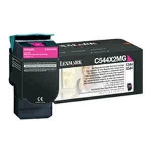 Image of Lexmark C544X2MG Magenta Laser Toner Ink Cartridge