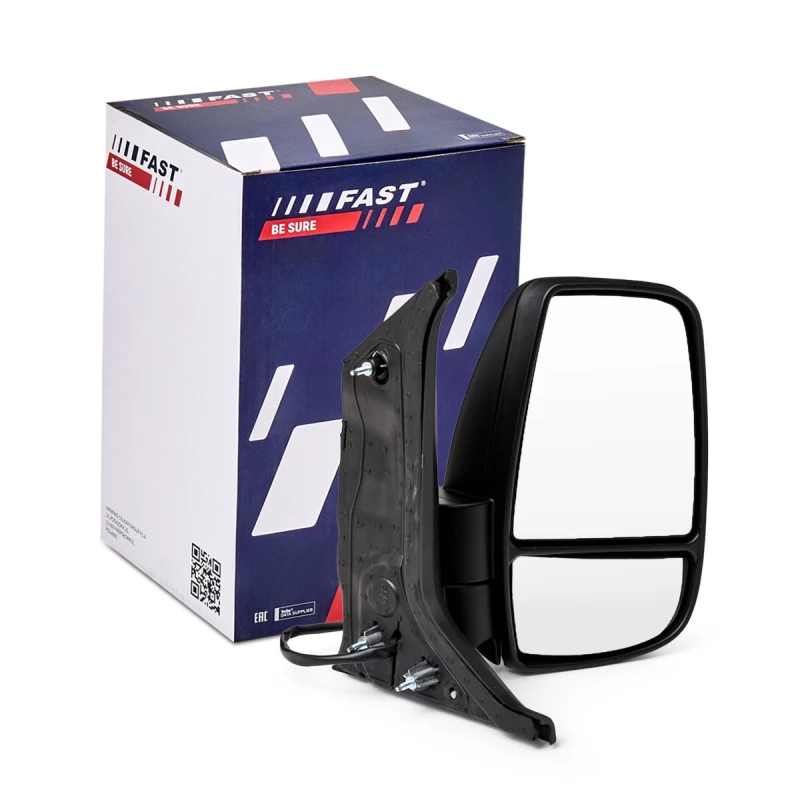Image of FAST FT10294 Wing mirror Right, white, Convex Outside Mirror (50)