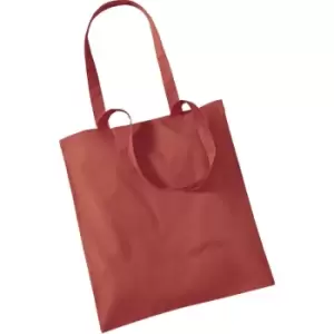 Image of Westford Mill Promo Bag For Life - 10 Litres (Pack Of 2) (One Size) (Orange Rust) - Orange Rust