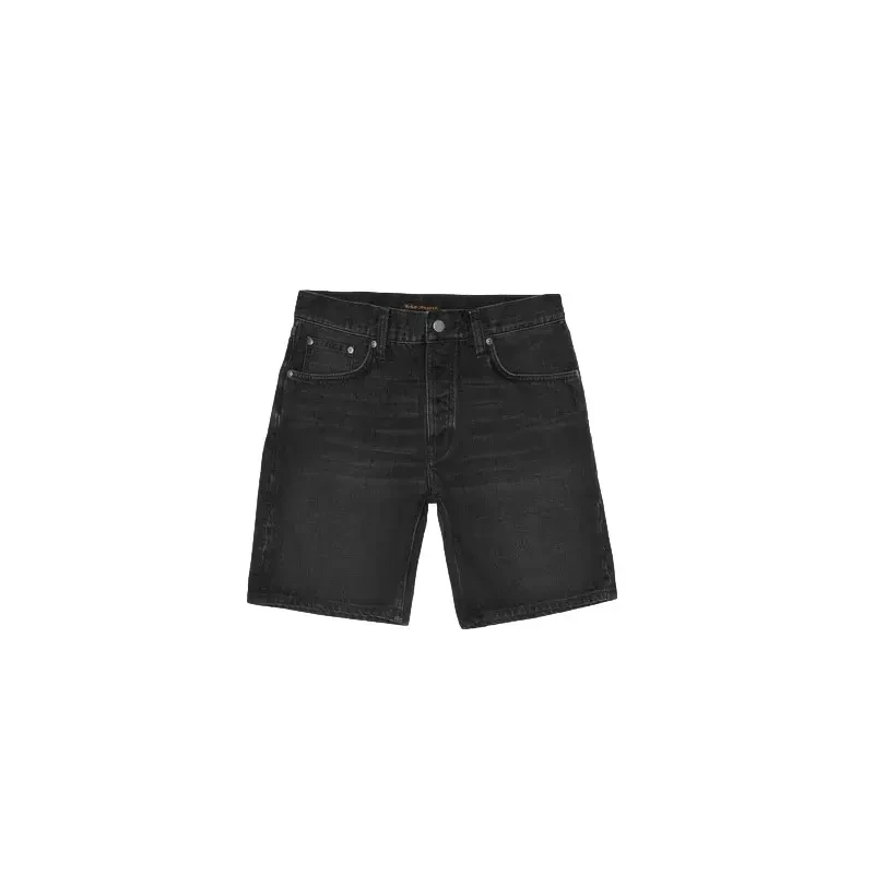 Image of Nudie Jeans Denim shorts Nudie Jeans Seth Noir Male 29