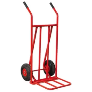 Image of Sealey CST800 Sack Truck with Pneumatic Tyres Folding 150kg Capacity