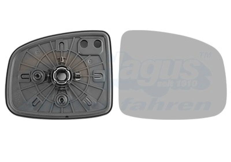 Image of VAN WEZEL Wing mirror glass VAN WEZEL 2562832