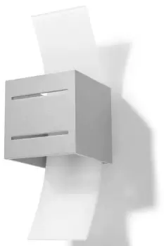 Image of Loreto 1 Light Wall Light Grey, G9