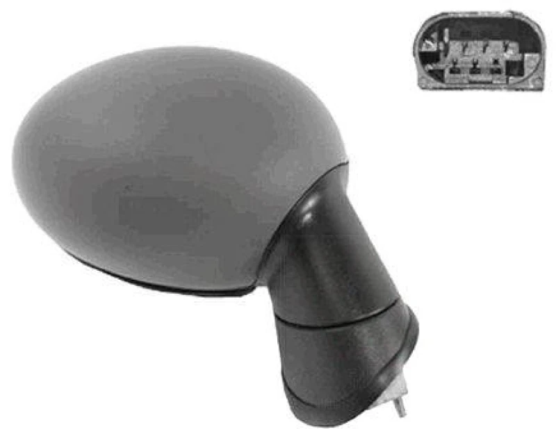 Image of VAN WEZEL 0506808 Wing mirror * HAGUS * Right, Heatable, primed Outside Mirror (50)