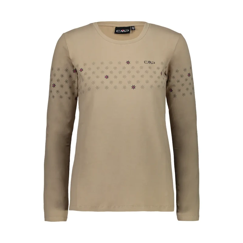 Image of CMP Womens long sleeve T-Shirt CMP Beige Female 2XS