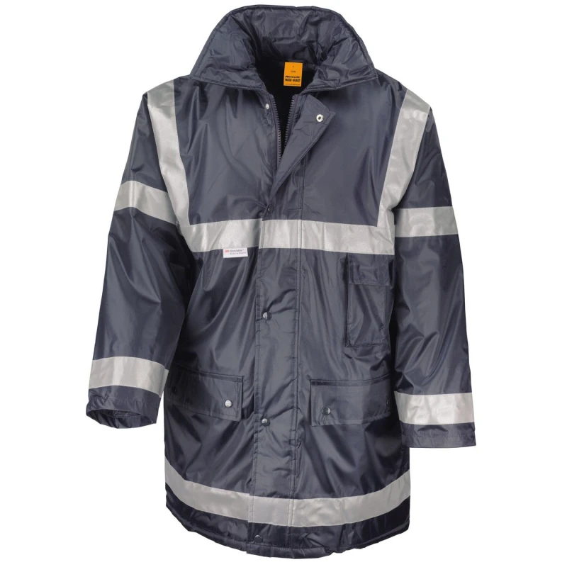 Image of Result Result Men Management Coat in Navy Size: Small Navy S Male 5063527609328
