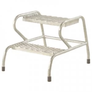 Image of Fort Stable Steps 2 Step No Handrail Galvanised GS3002G