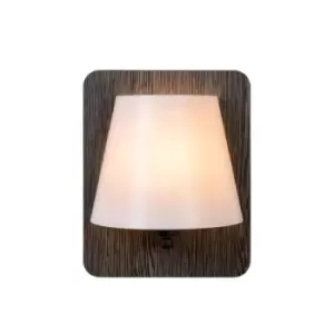 Image of Lucide Idaho Modern Wall Light 1xE14 Grey