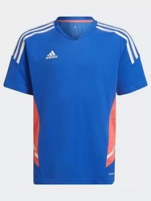 Image of adidas Condivo 22 Predator Jersey, Blue, Size 13-14 Years
