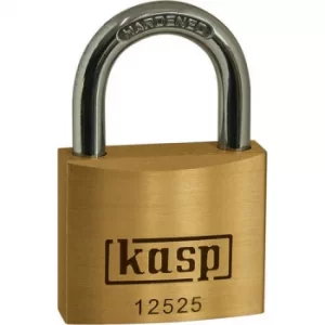 image of Kasp 125 Series Premium Brass Padlock 25mm Standard