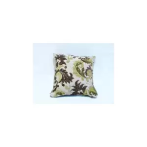 Image of Emma Barclay Aspen Floral Embellished Cushion Cover, Moss Green, 43 x 43cm - Green