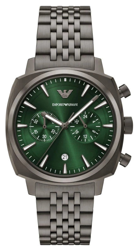 Image of Emporio Armani AR11689 Quartz Chronograph (40mm) Green Dial Watch