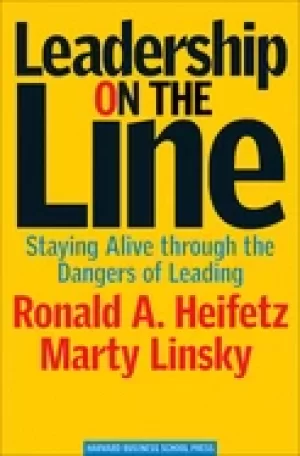 Image of leadership on the line staying alive through the dangers of leading