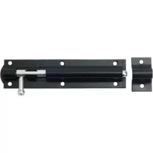 Image of 200mm ENCLOSED PATTERN TOWER BOLT BLACK