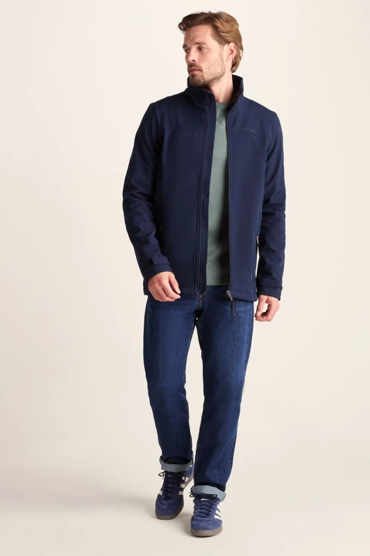 Image of TOG24 TOG24 Men 'Feizor' Shower Resistant Softshell Jacket in Navy Size: 3X-Large Navy XXXL Male 5053023058775