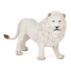 image of PAPO Wild Animal Kingdom White Lion Toy Figure, Three Years or Above, White (50074)