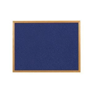 Image of Office 1800 Felt Noticeboard with Wooden Frame Blue 938619