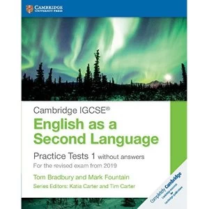 Image of Cambridge IGCSE (R) English as a Second Language Practice Tests 1 without Answers For the Revised Exam from 2019 Paperback /...