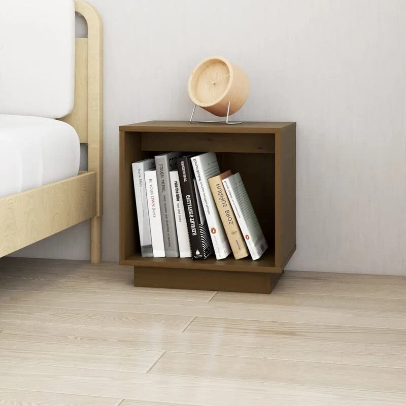 Image of VIDAXL Bedside Cabinet Honey Brown 40x30x40cm Solid Wood Pine Vidaxl 8720286841679