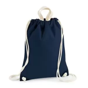 image of Westford Mill Ladies/Womens Nautical Gymsac (One Size) (French Navy)