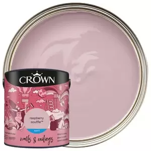 image of Crown Matt Emulsion Paint - Raspberry Souffle - 2.5L