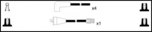 Image of Remax HT Ignition Leads Cable Set Replaces XC227,DRL200,409 75 5220,51278522,76321,DKB874,LDRL1538,88607228,GHT102,GHT1200