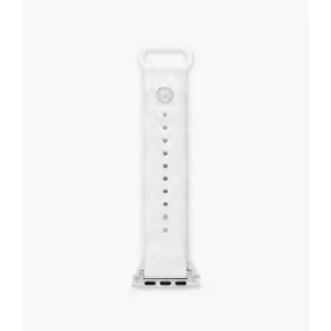 Image of Michael Kors Womens Rubber Band For Apple Watch, 38Mm/40Mm/41Mm - White