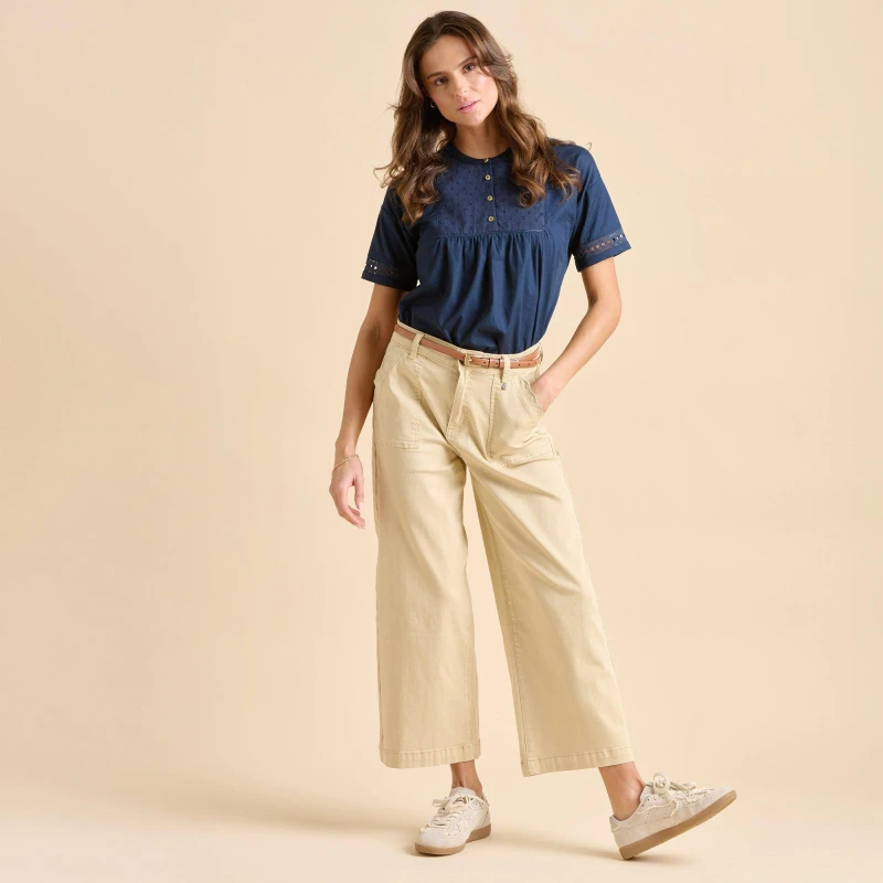 Image of Brakeburn Quay Blouse Blouses - Short Sleeve 10 Blue 30541318195