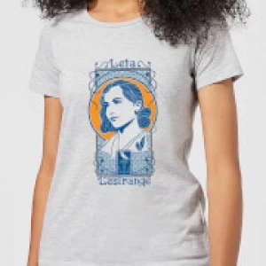 Image of Fantastic Beasts Leta Lestrange Womens T-Shirt - Grey - 3XL