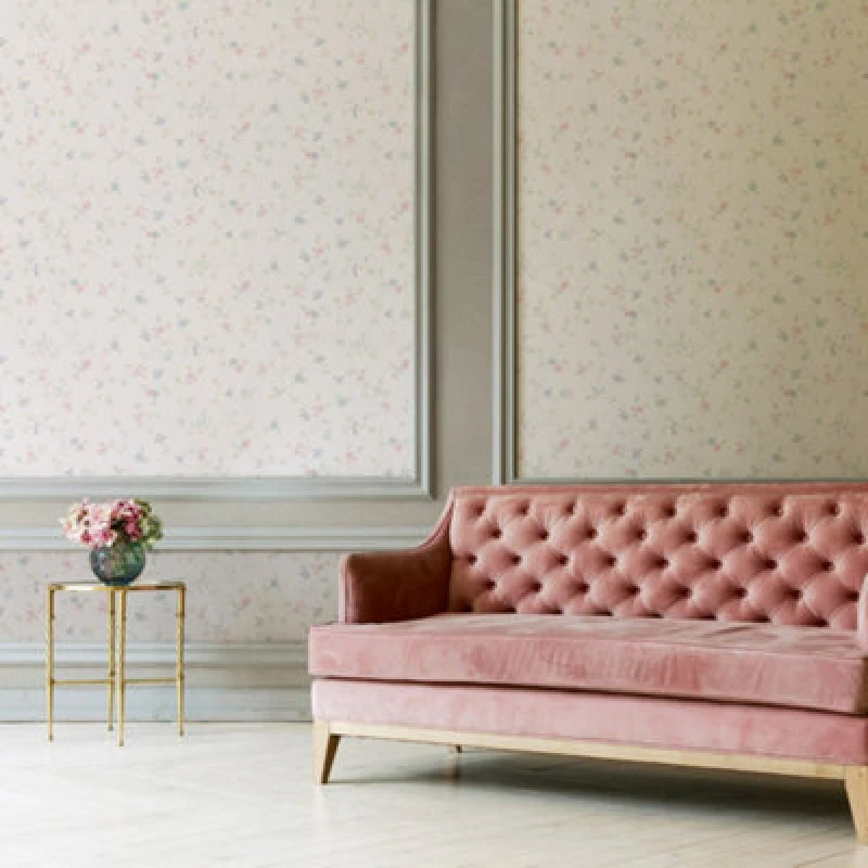 Image of Galerie Maison Charme Floral Green Wallpaper MC61028, Green MC61028