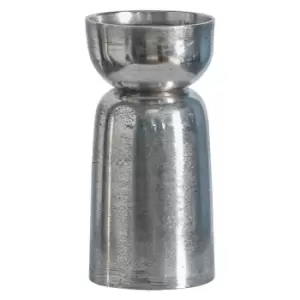 image of Crossland Grove Warmley Candle Holder Nickel Small