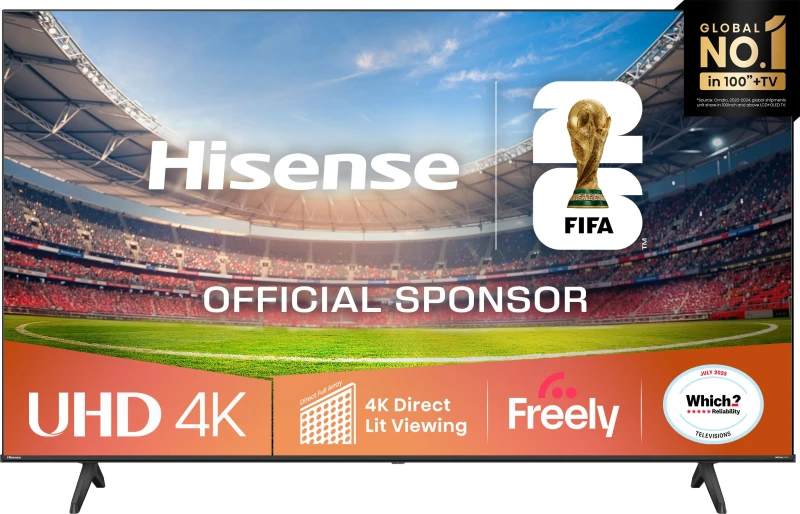 Image of Hisense 58" 58A6QTUK Smart 4K Ultra HD HDR LED TV
