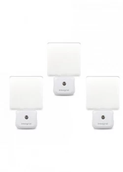 Image of Integral Auto Sensor Dusk to Dawn LED Night Light Plug In Pack of 3 UK 3-Pin Plug