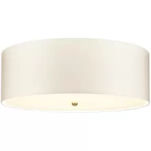 Image of Elstead - LightBox Fletcher 30 Flush Ceiling Light with Aged Brass Finial