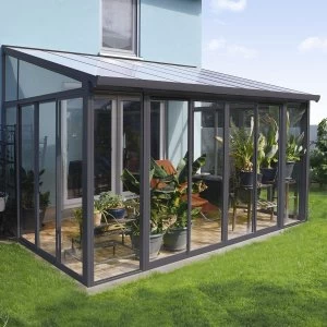 Image of Palram SanRemo 3m x 4.25m Veranda - Grey