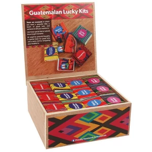 Image of Set of 48 Worry Doll Kits with Display