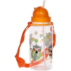 image of 450ml Childrens Reusable Water Bottle with Straw - Lemur Mob