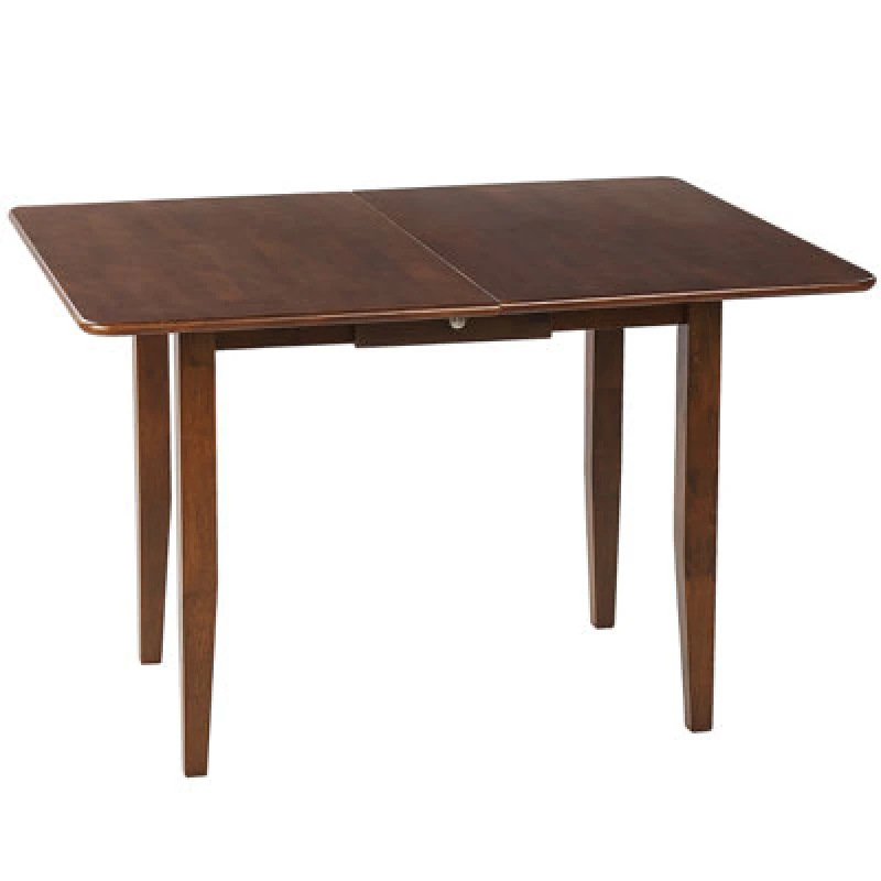 Image of Beliani Extending Dining Table Masela Dark Brown 90/120 Cm 60 Cm Wood