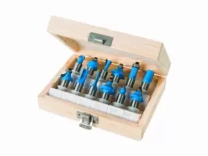 Image of Silverline 251591 12mm TCT Router Bit Set 12pce