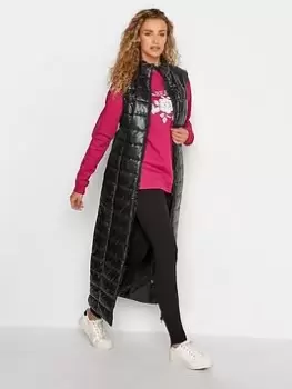 image of Long Tall Sally Maxi Padded Gilet - Black