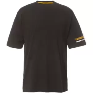 Image of Caterpillar Mens Essentials Lightweight Cotton Blend T Shirt L - Chest 41-43' (104-109cm)