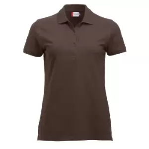 Image of Clique Womens/Ladies Marion Polo Shirt (M) (Dark Mocha)