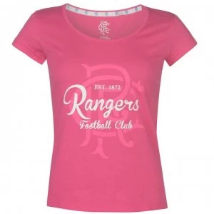 Image of Team FC Crest Print T Shirt Ladies - Pink