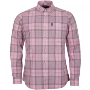 Image of Barbour Mens Tartan 18 Tailored Shirt Pigment Blue Large