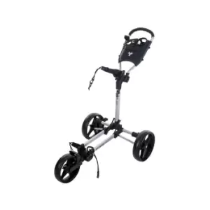 image of Fast Fold Slim Golf Trolley - Silver/Black