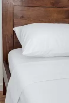 Image of Luxury Brushed Cotton Flannelette Flat Sheet 100% Cotton